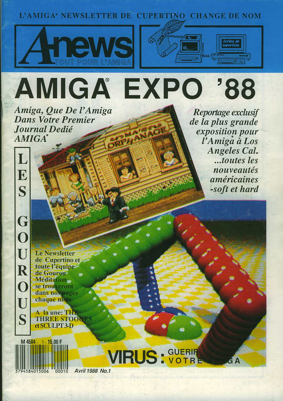 Première page de amiganews numero01