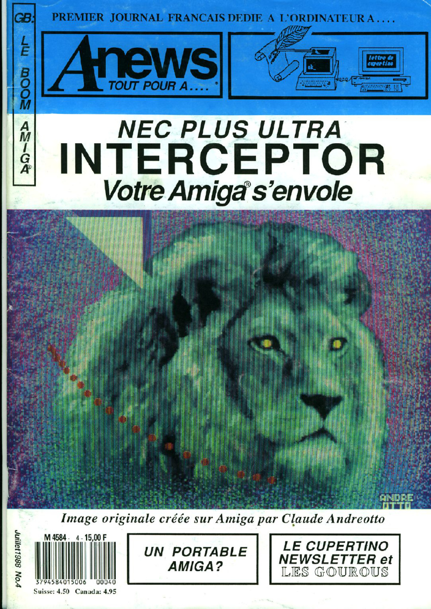 Première page de amiganews numero04