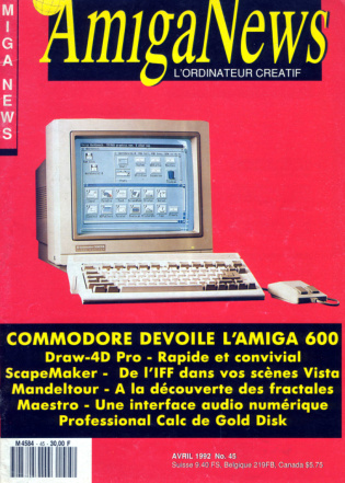 Première page de amiganews numero045