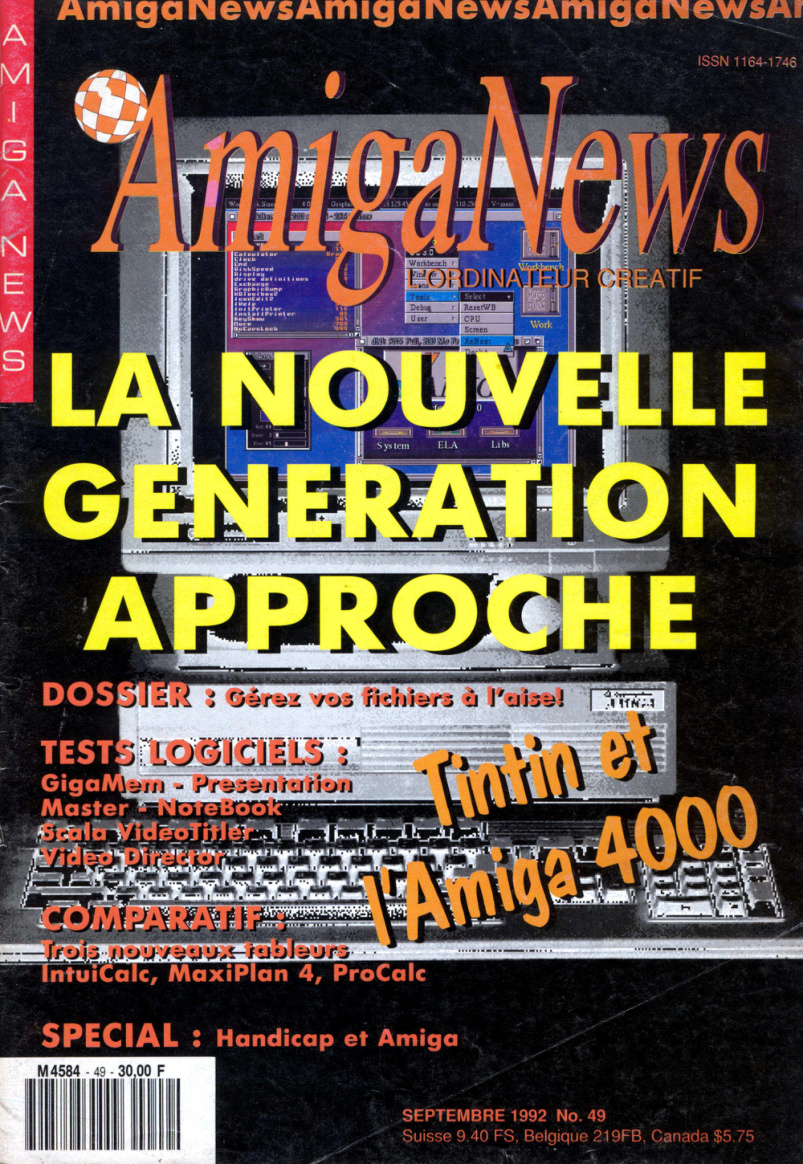 Première page de amiganews numero049