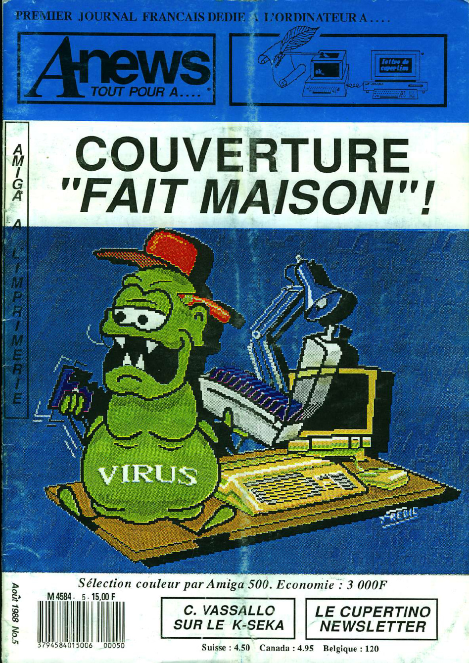 Première page de amiganews numero05
