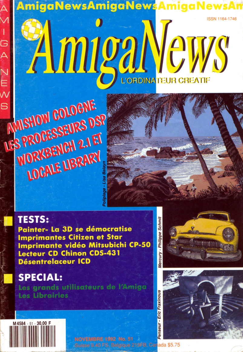 Première page de amiganews numero051