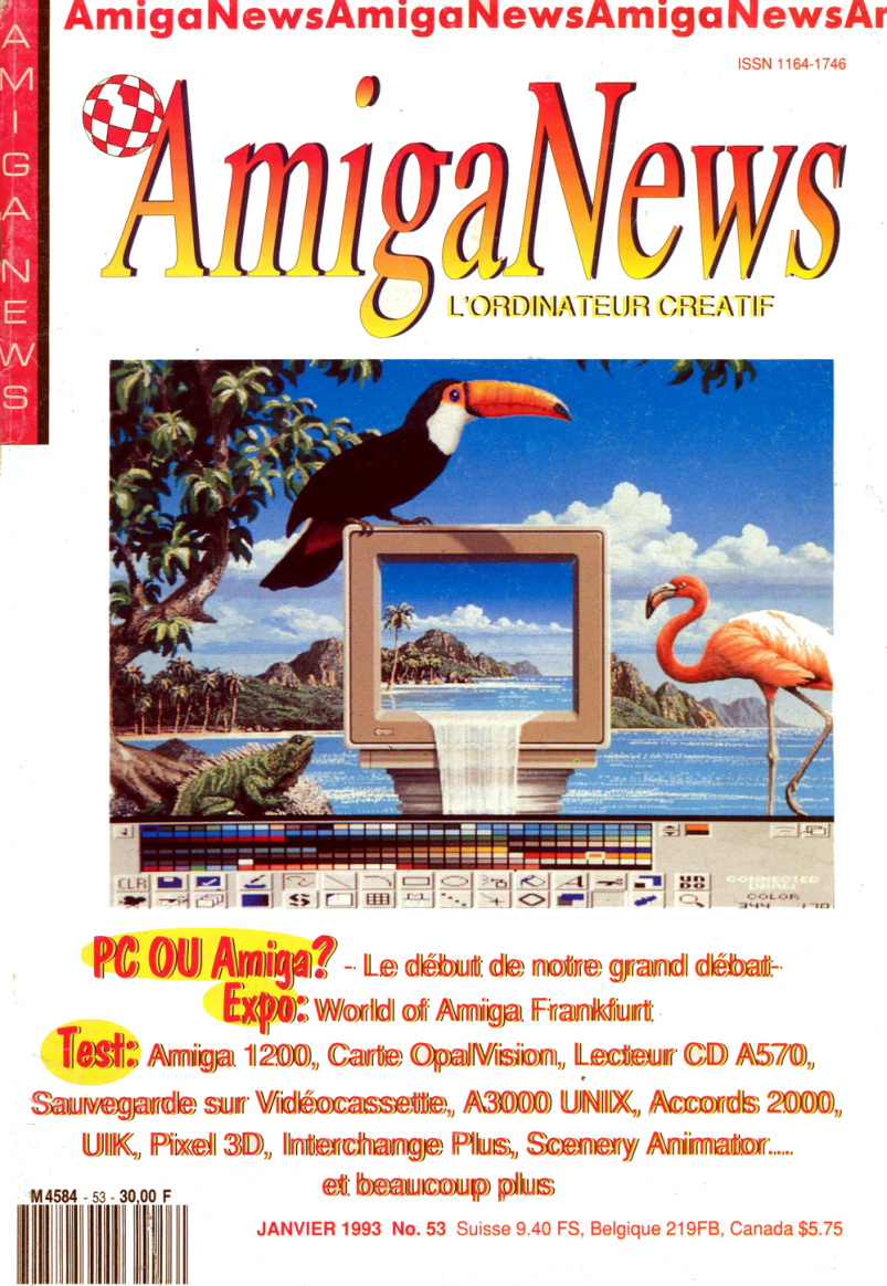 Première page de amiganews numero053