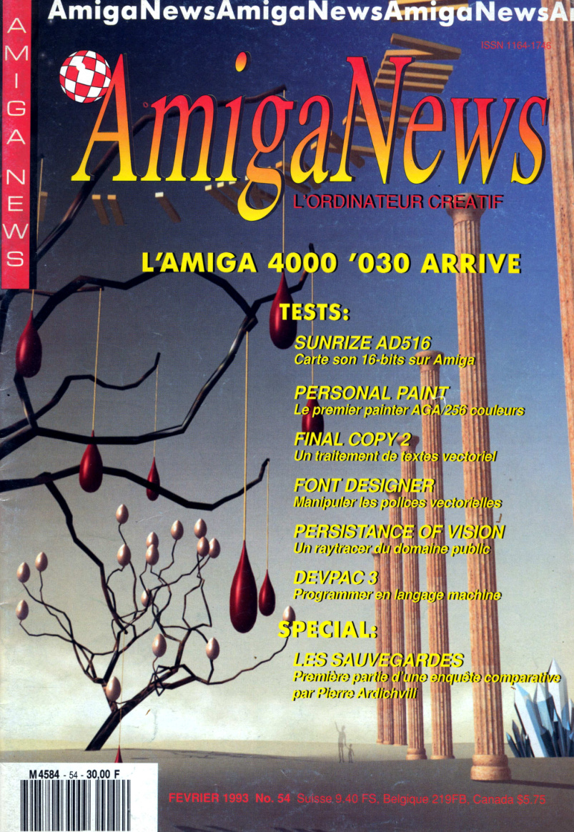 Première page de amiganews numero054