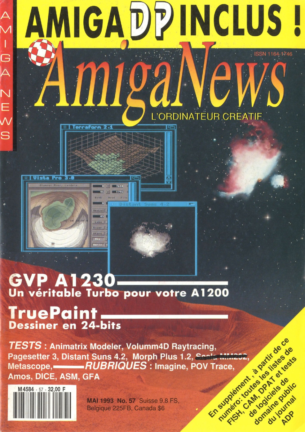 Première page de amiganews numero057