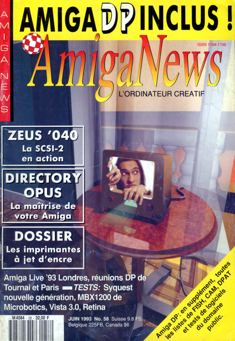 Première page de amiganews numero058