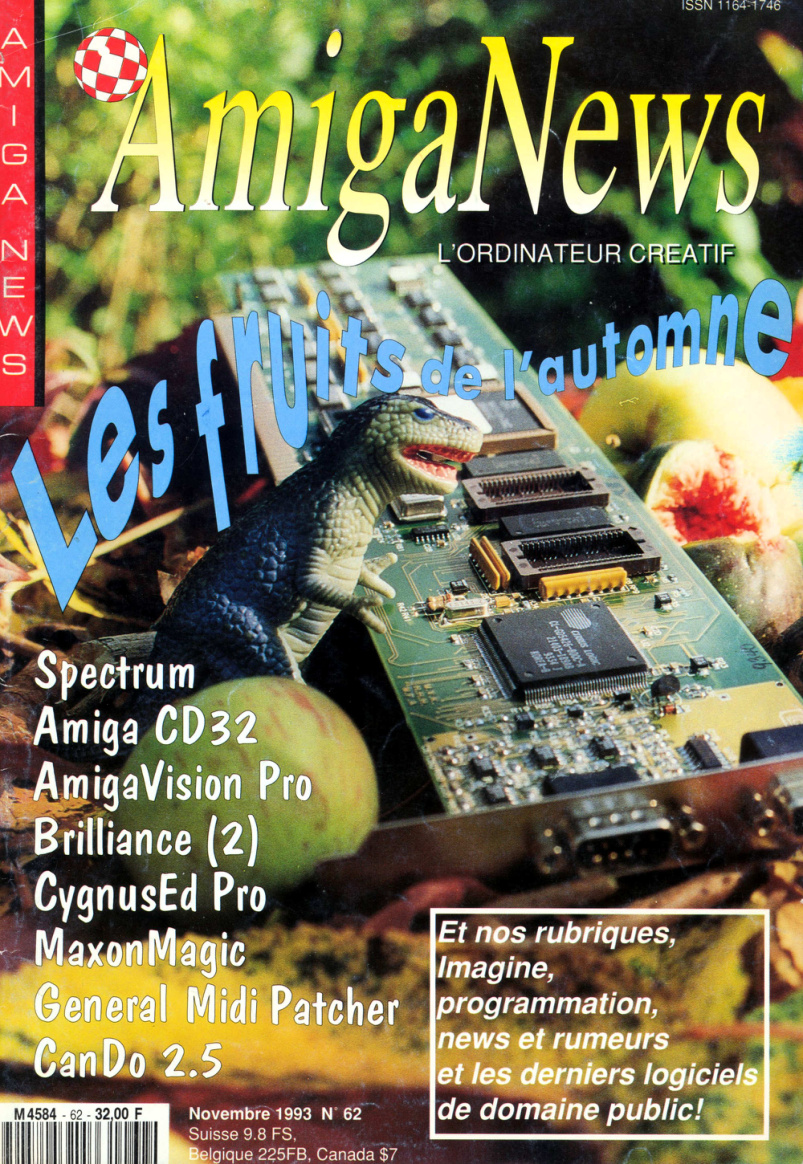 Première page de amiganews numero062