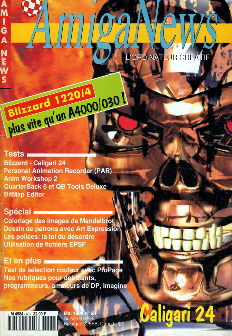 Première page de amiganews numero068