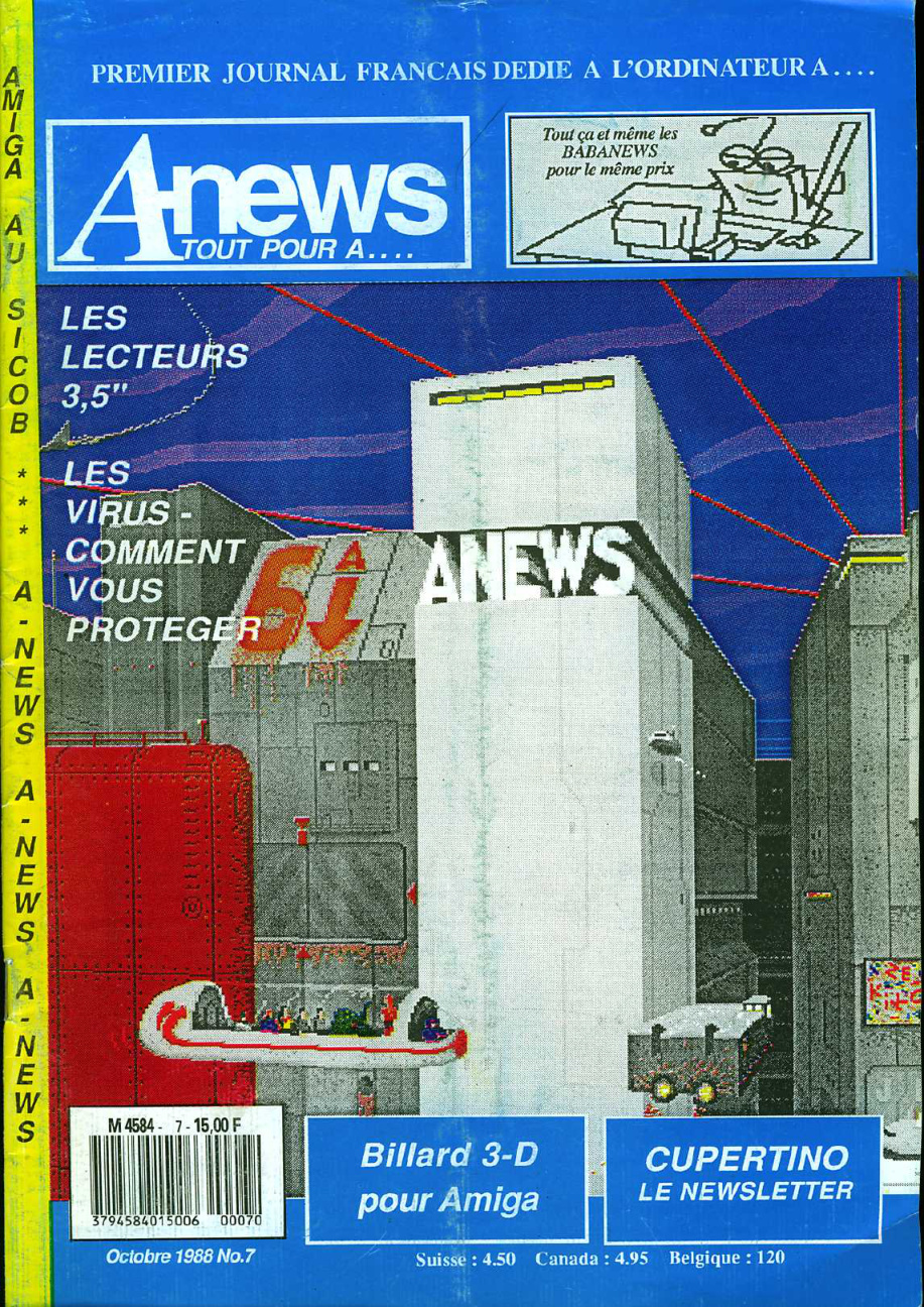 Première page de amiganews numero07