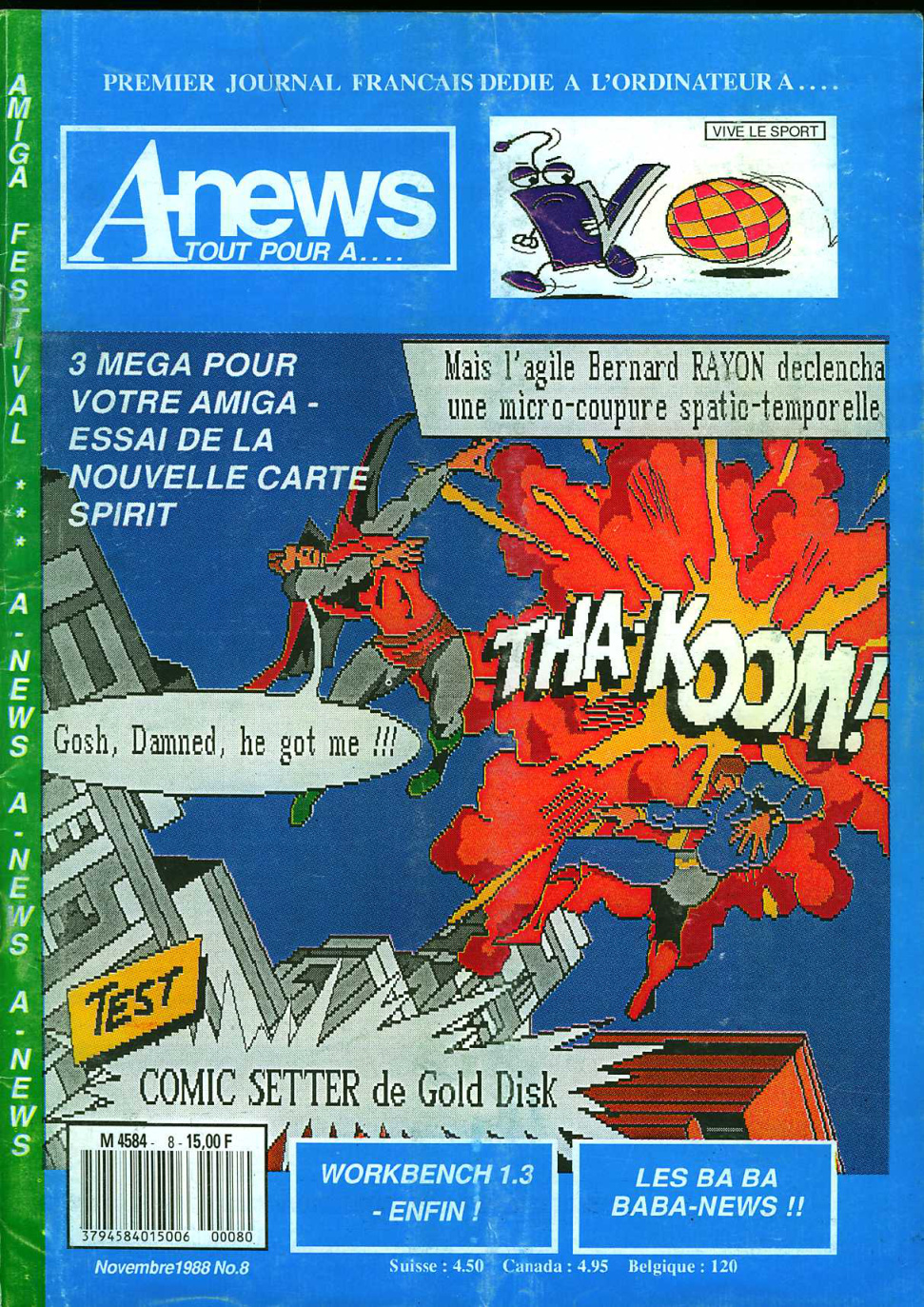 Première page de amiganews numero08