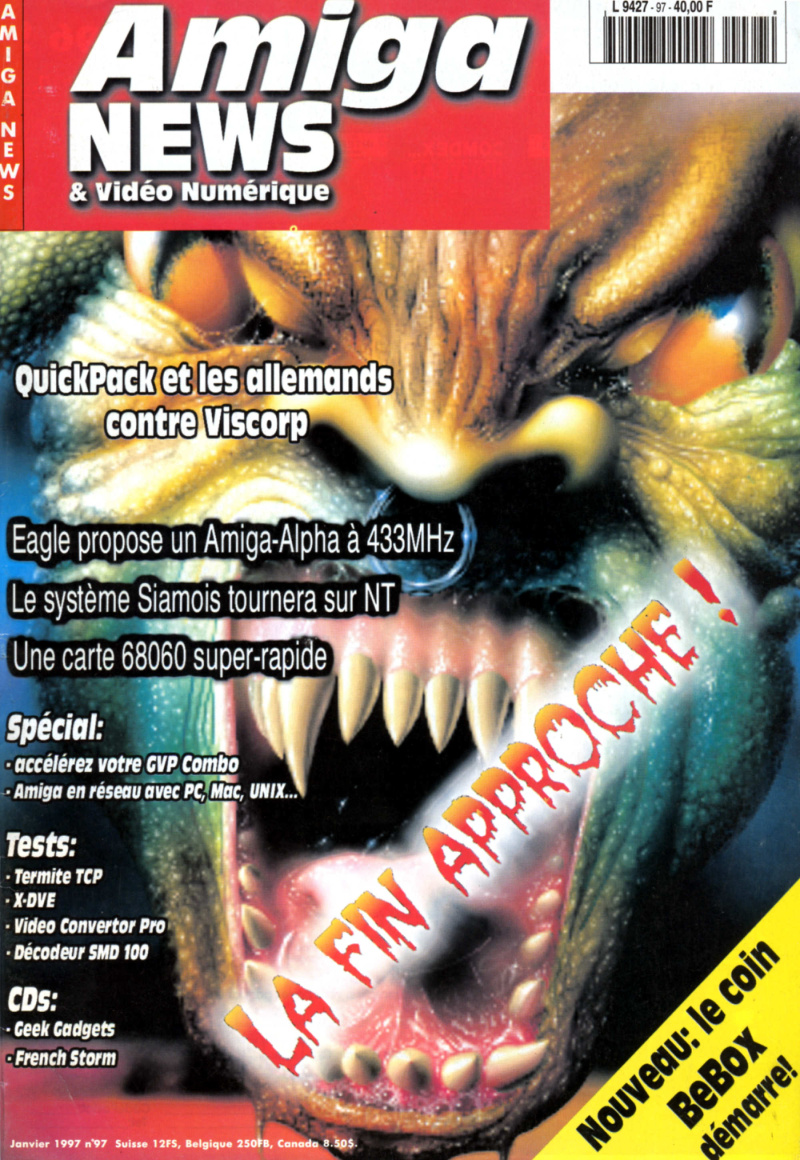 Première page de amiganews numero097