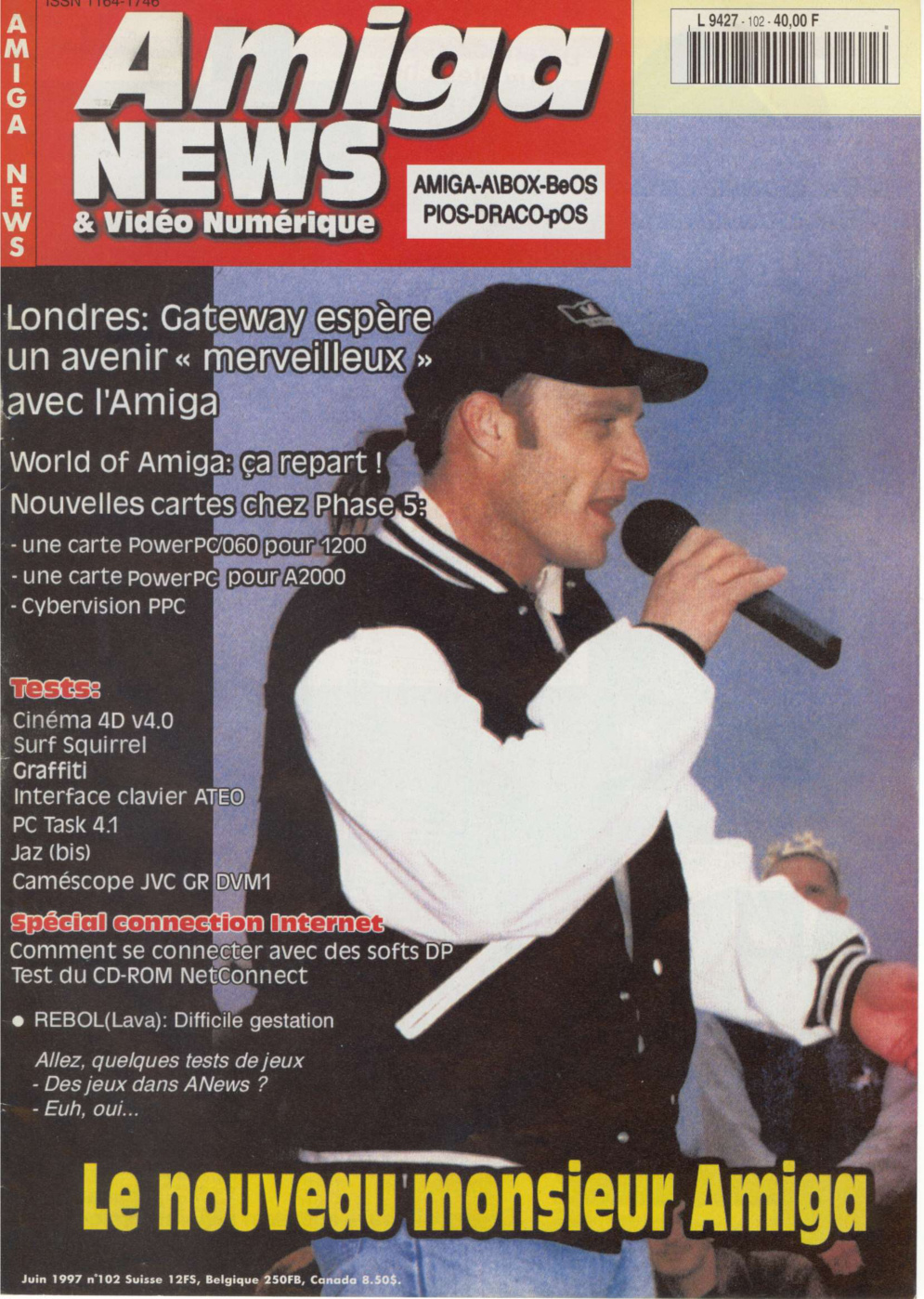Première page de amiganews numero102