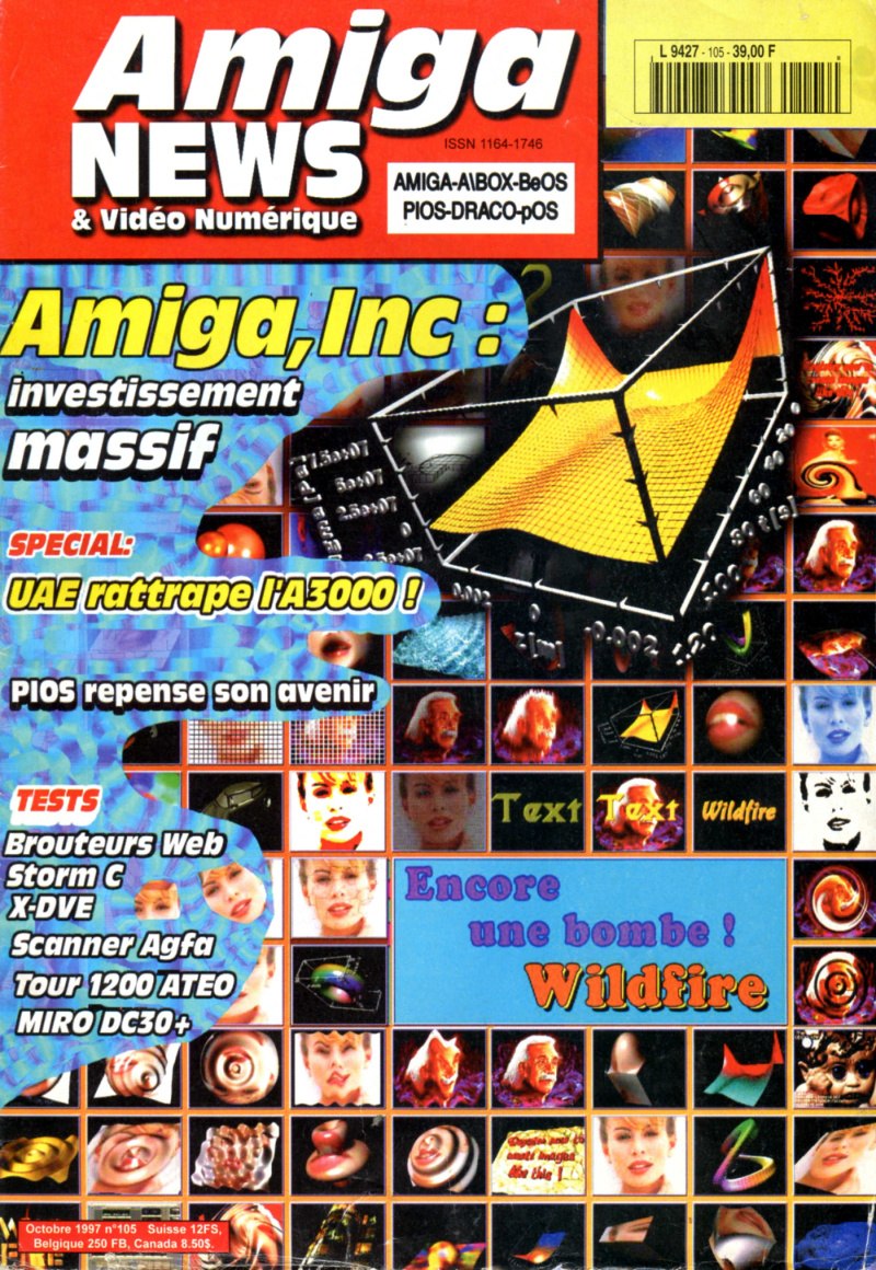 Première page de amiganews numero105