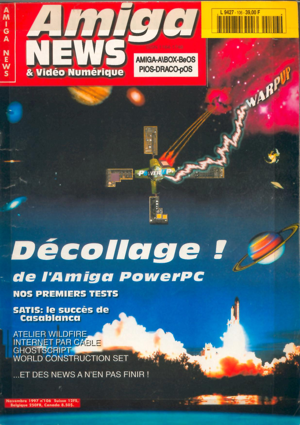 Première page de amiganews numero106
