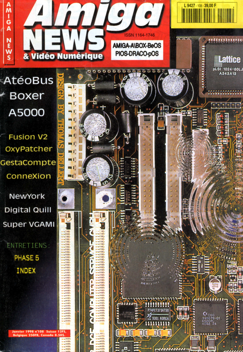 Première page de amiganews numero108