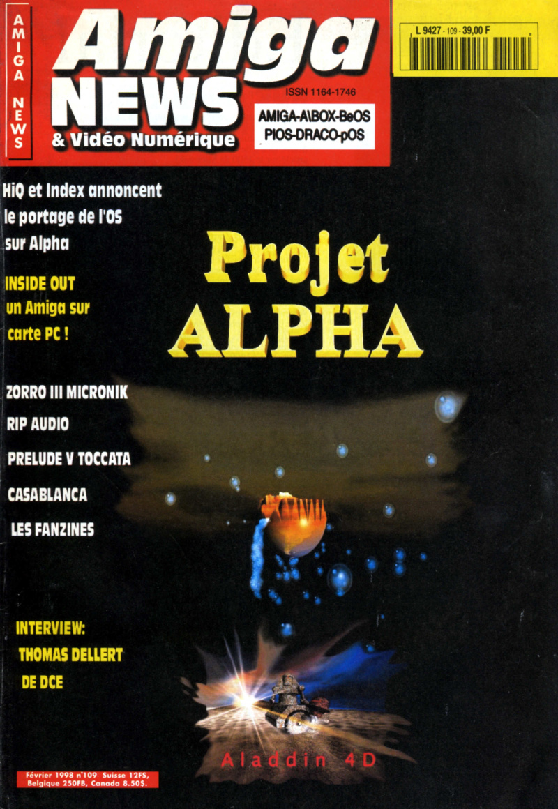 Première page de amiganews numero109