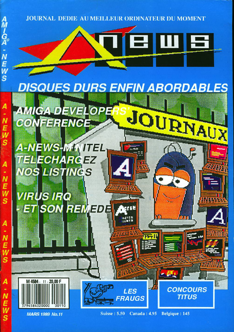 Première page de amiganews numero11