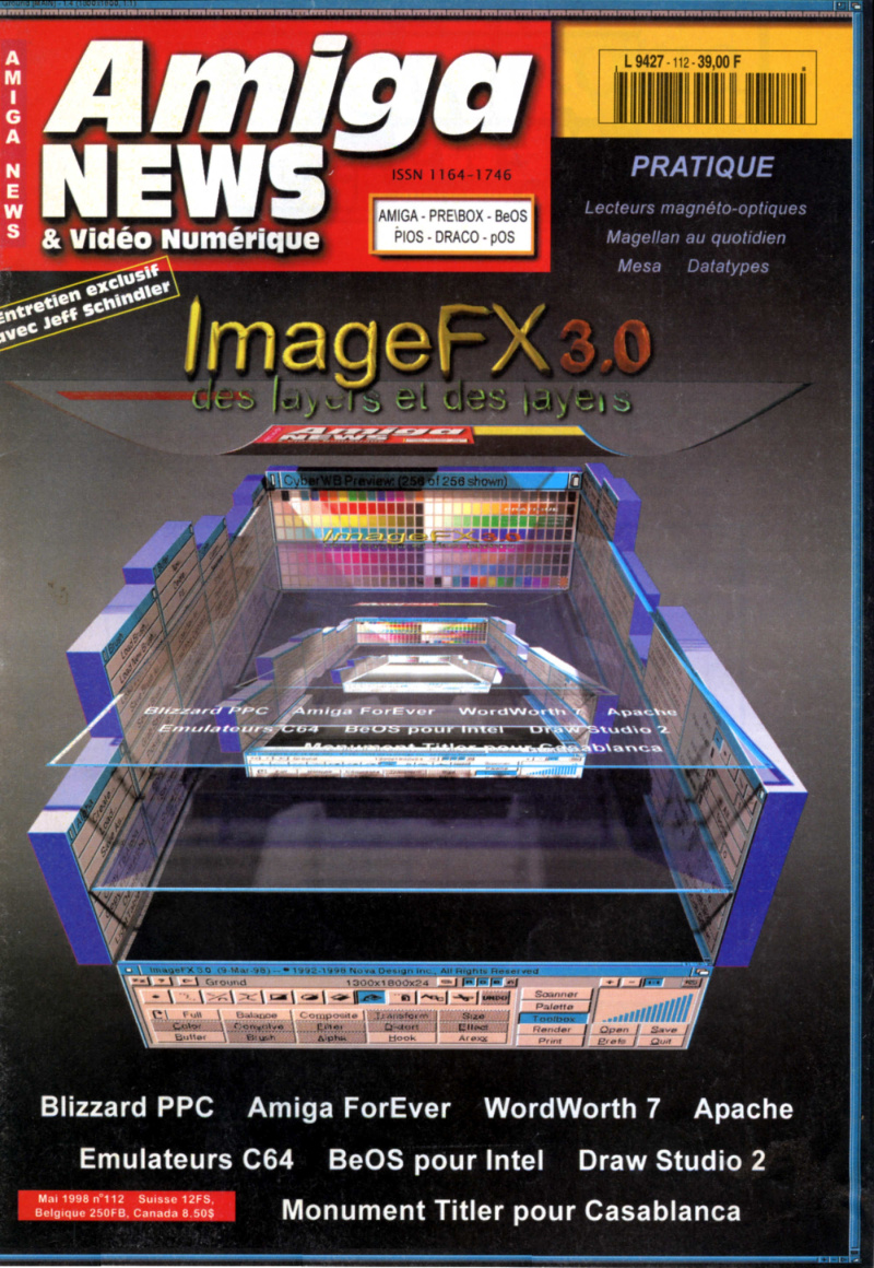 Première page de amiganews numero112