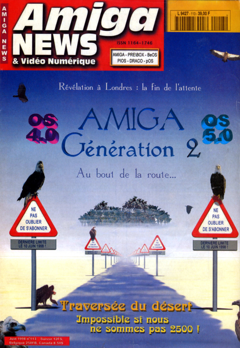 Première page de amiganews numero113