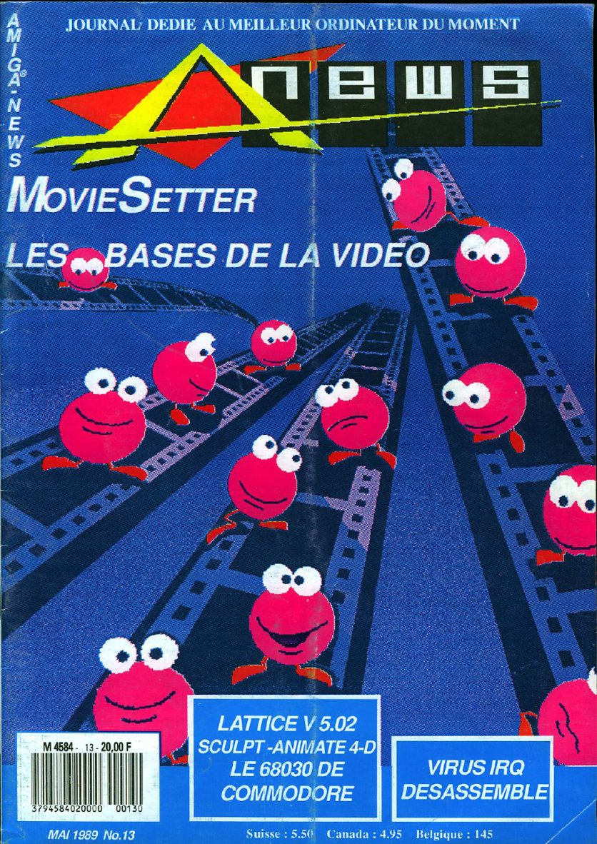Première page de amiganews numero13
