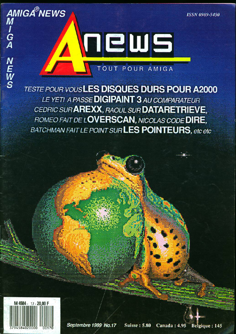 Première page de amiganews numero17