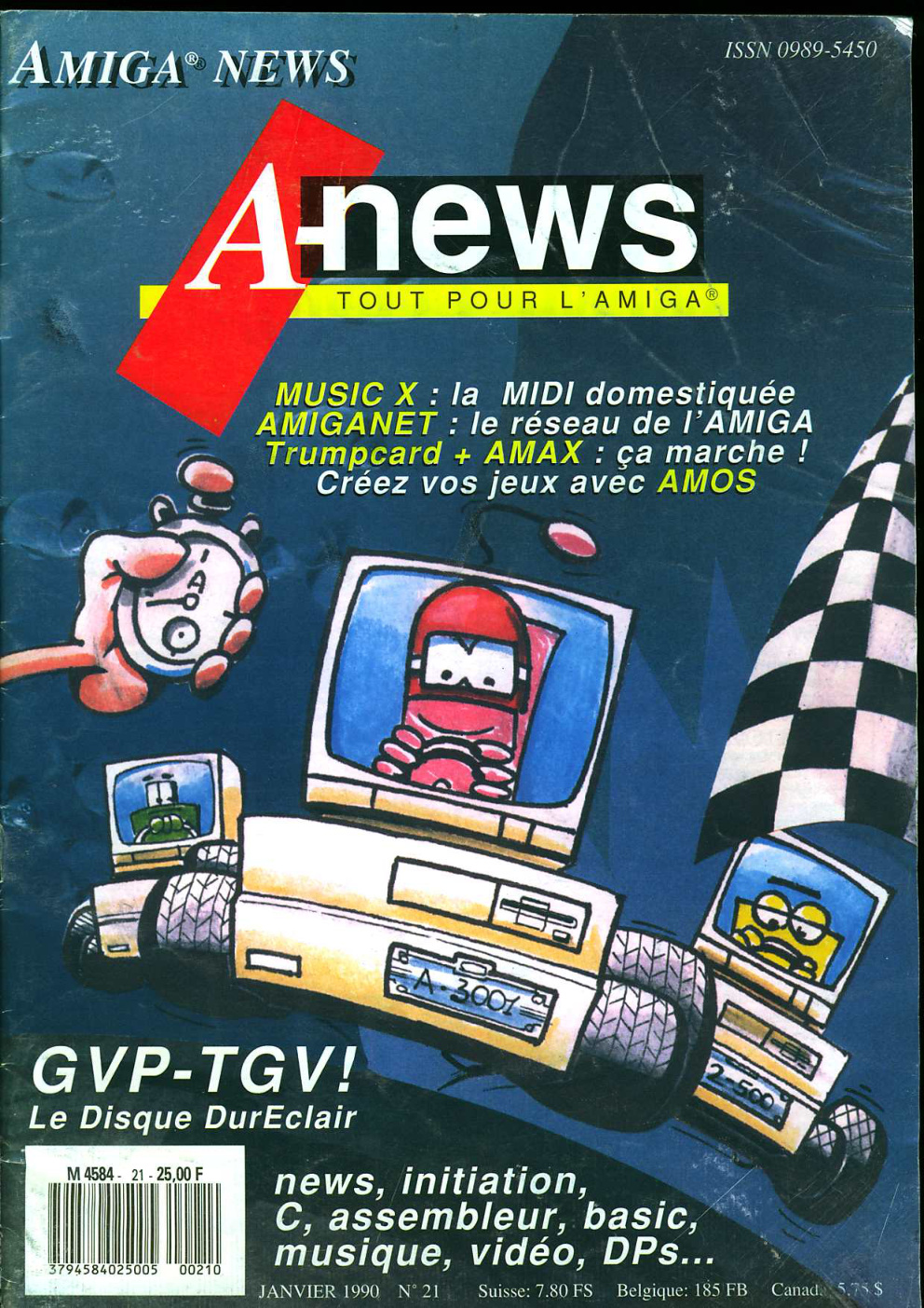Première page de amiganews numero21