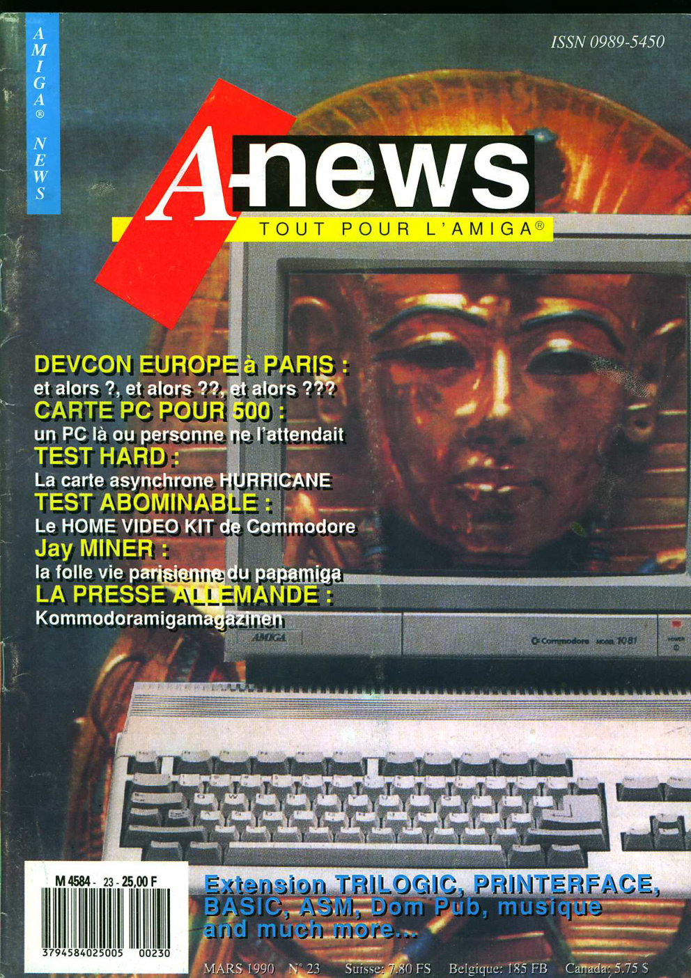 Première page de amiganews numero23