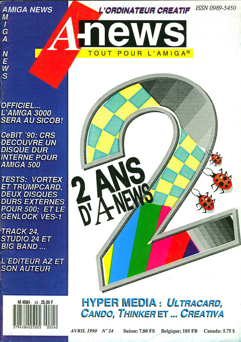 Première page de amiganews numero24