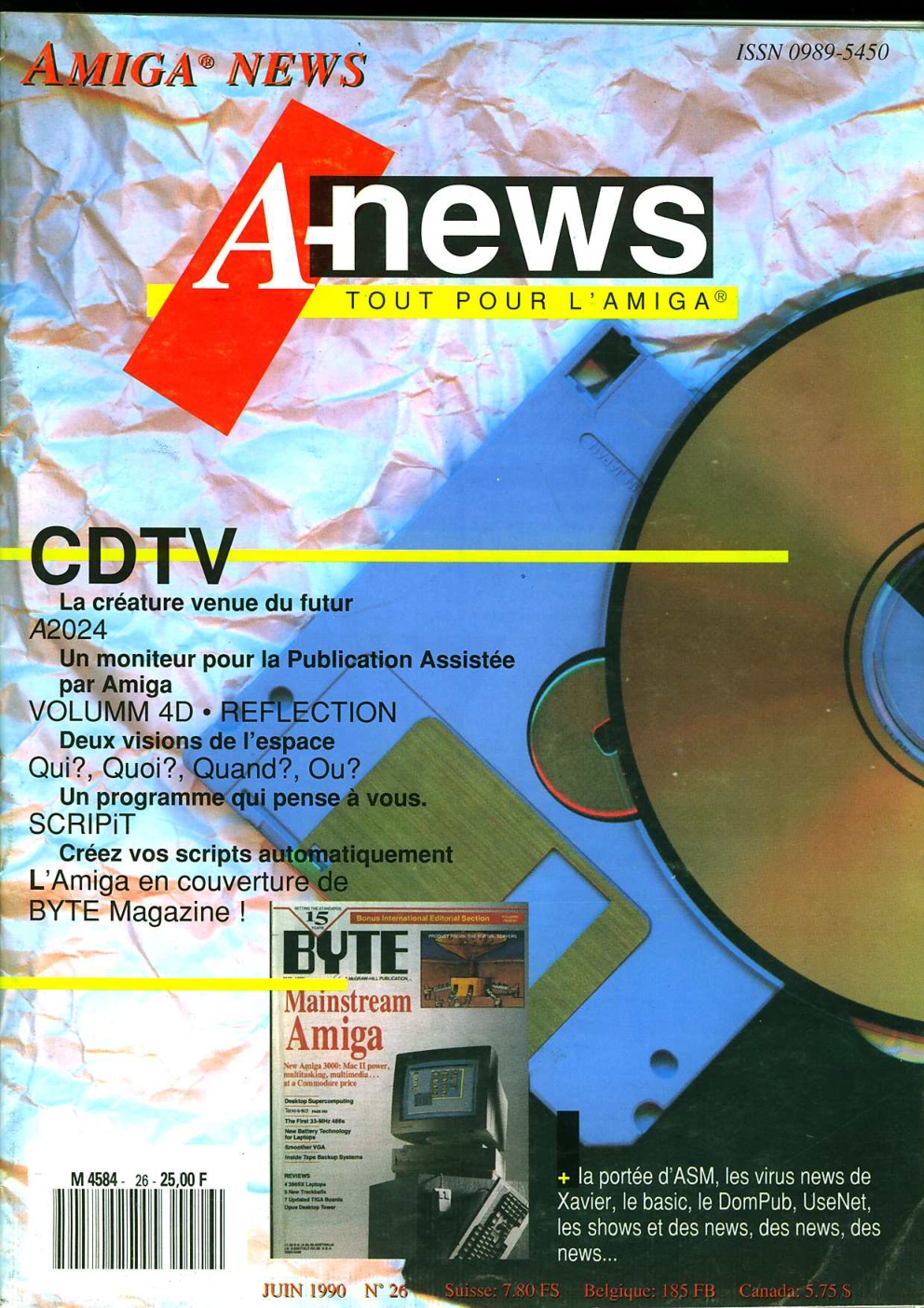 Première page de amiganews numero26