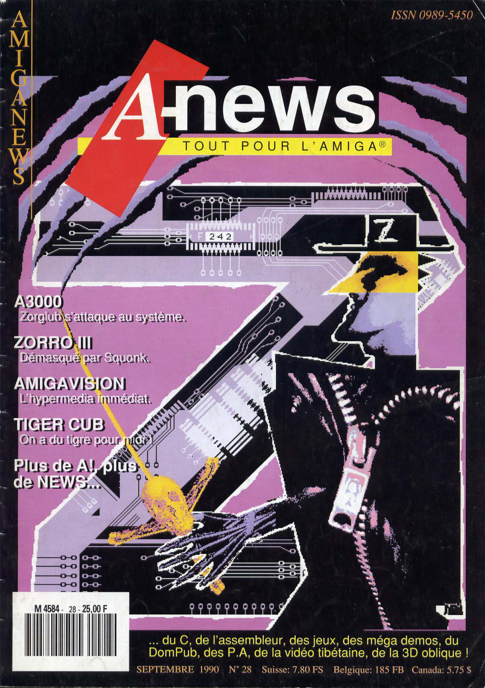 Première page de amiganews numero28