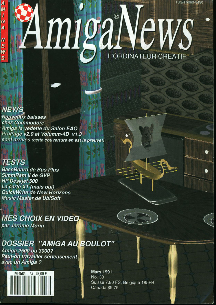 Première page de amiganews numero33