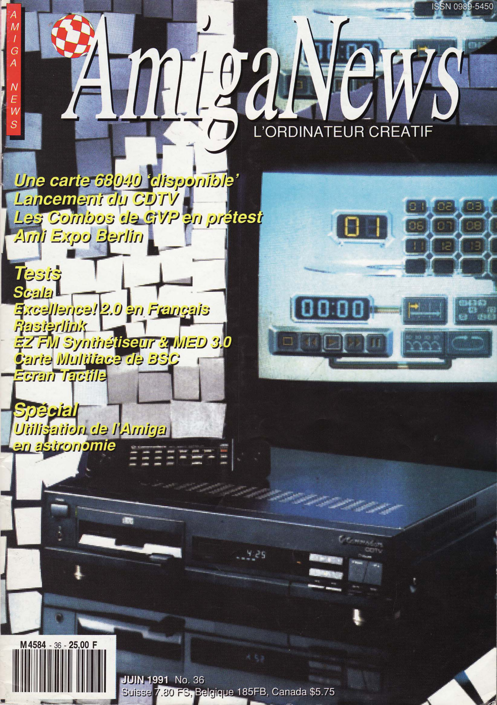 Première page de amiganews numero36