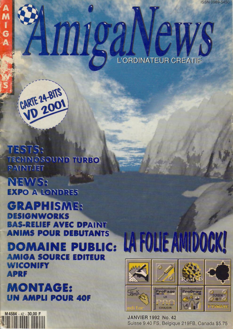 Première page de amiganews numero42
