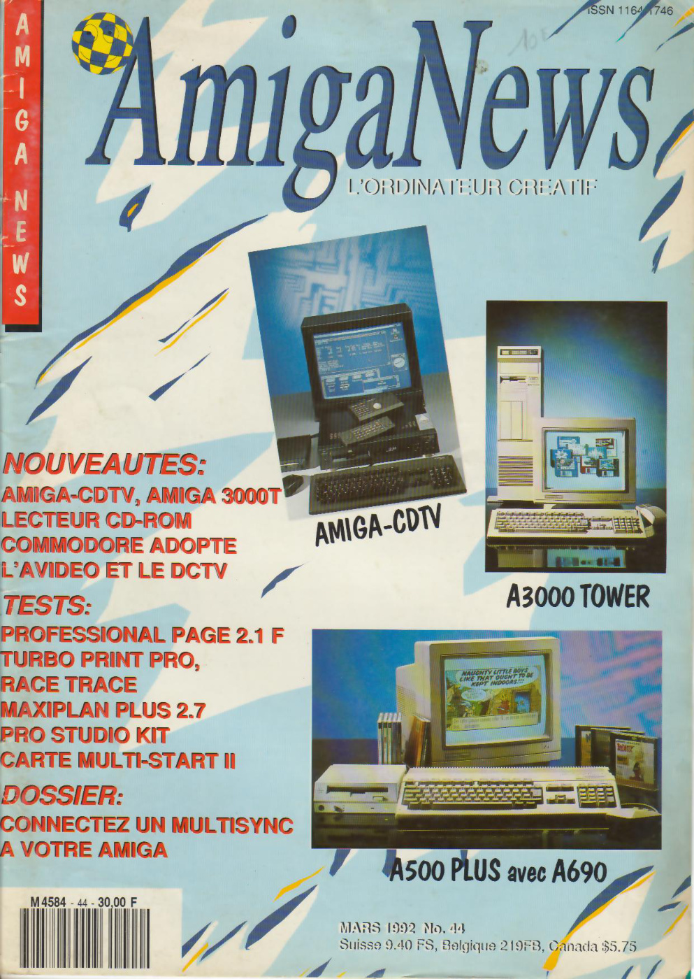 Première page de amiganews numero44