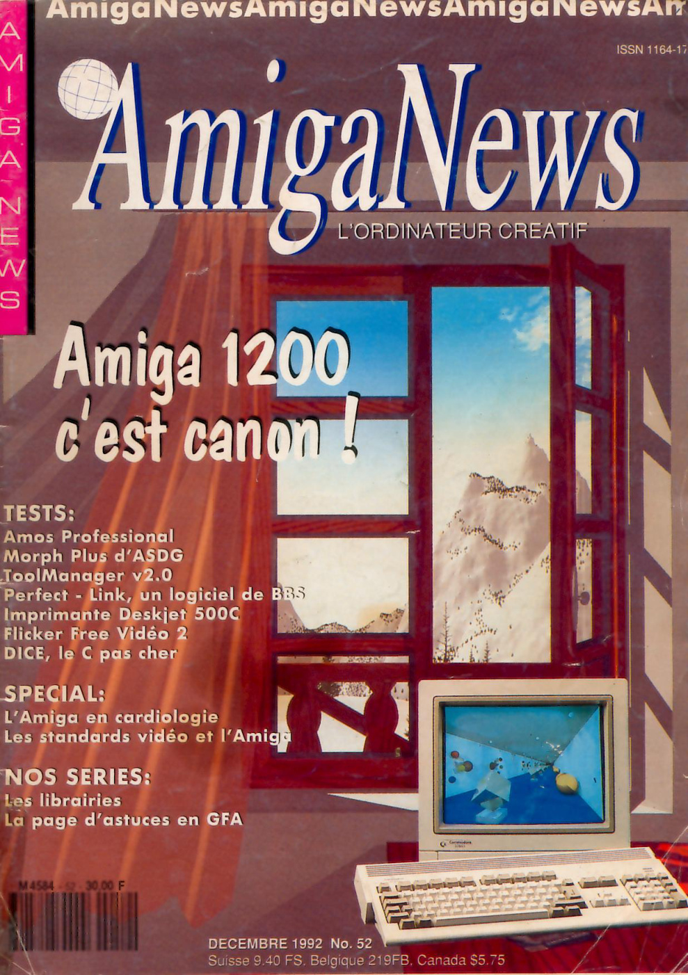 Première page de amiganews numero52