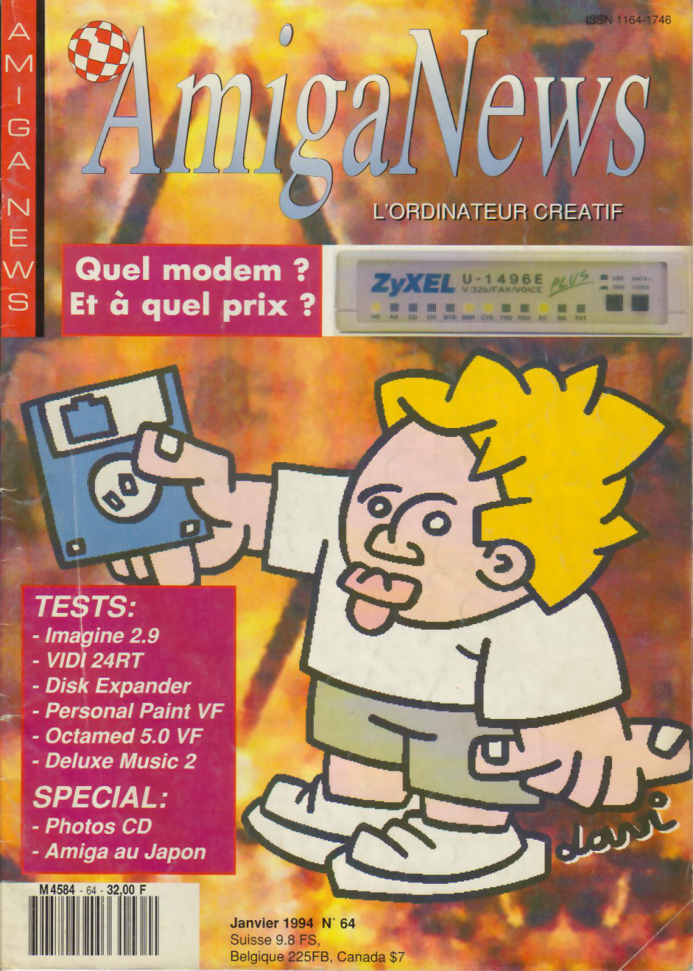 Première page de amiganews numero64