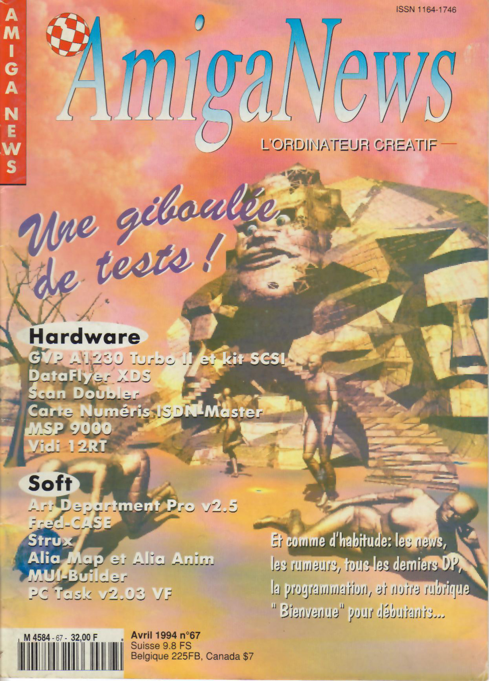 Première page de amiganews numero67