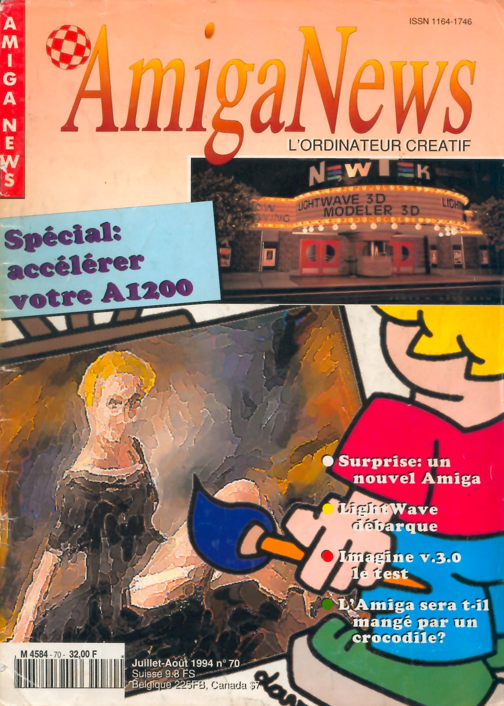 Première page de amiganews numero70