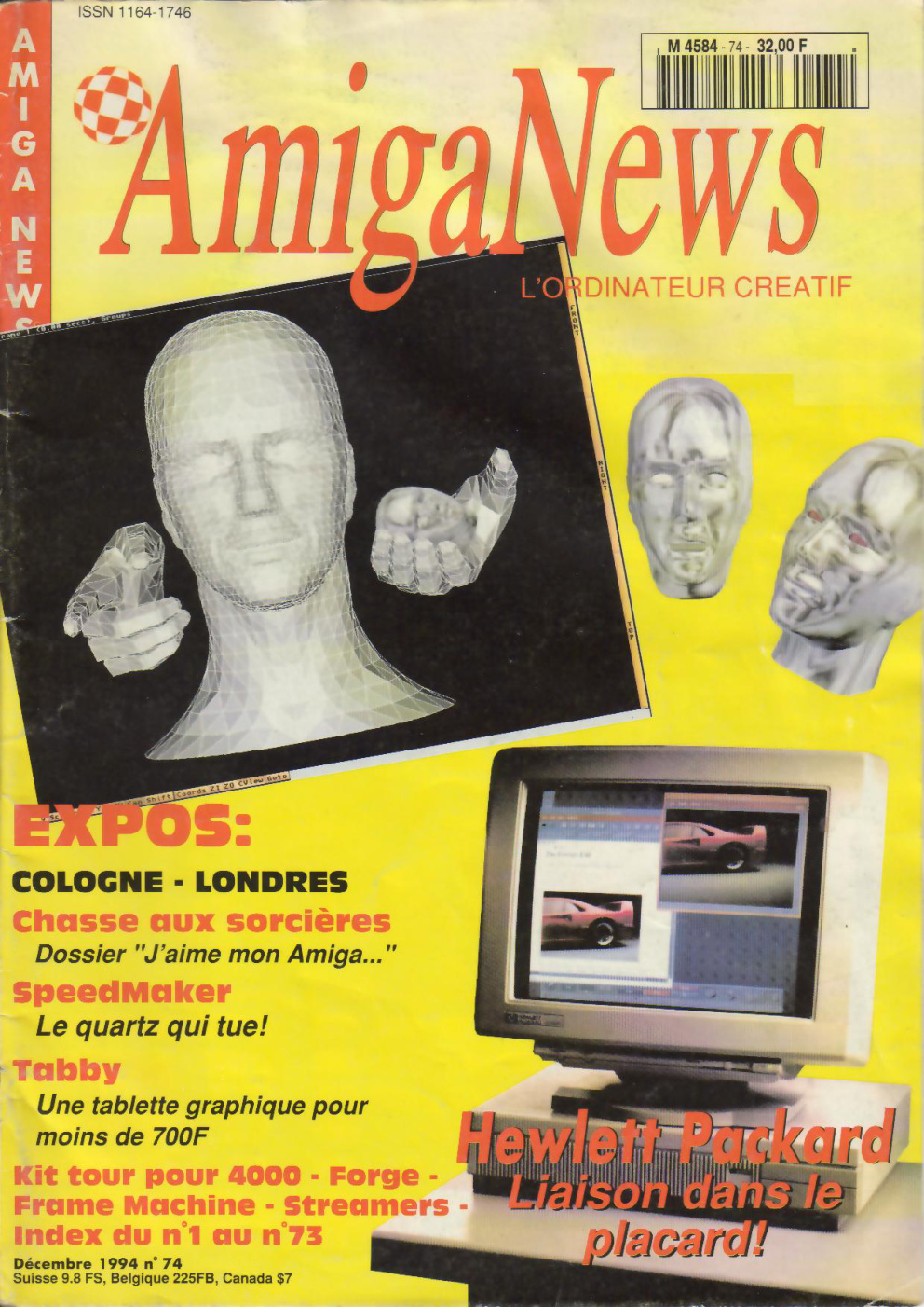 Première page de amiganews numero74