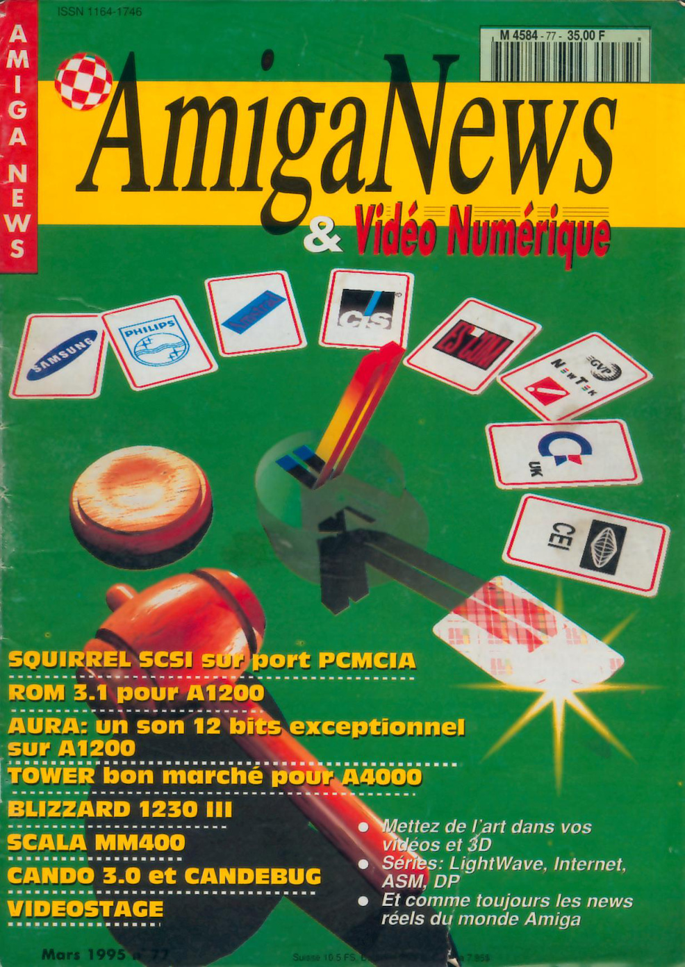 Première page de amiganews numero77