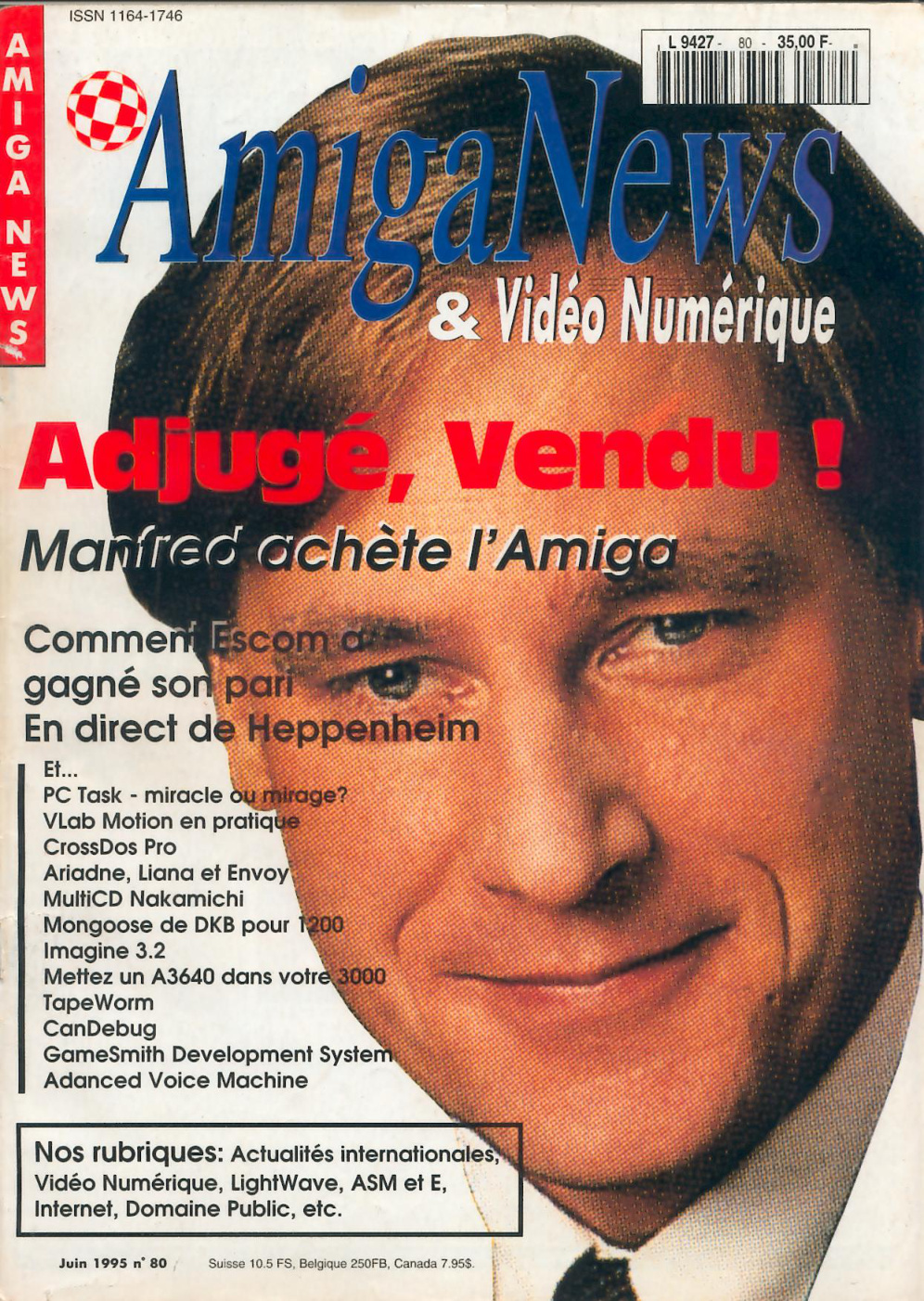 Première page de amiganews numero80