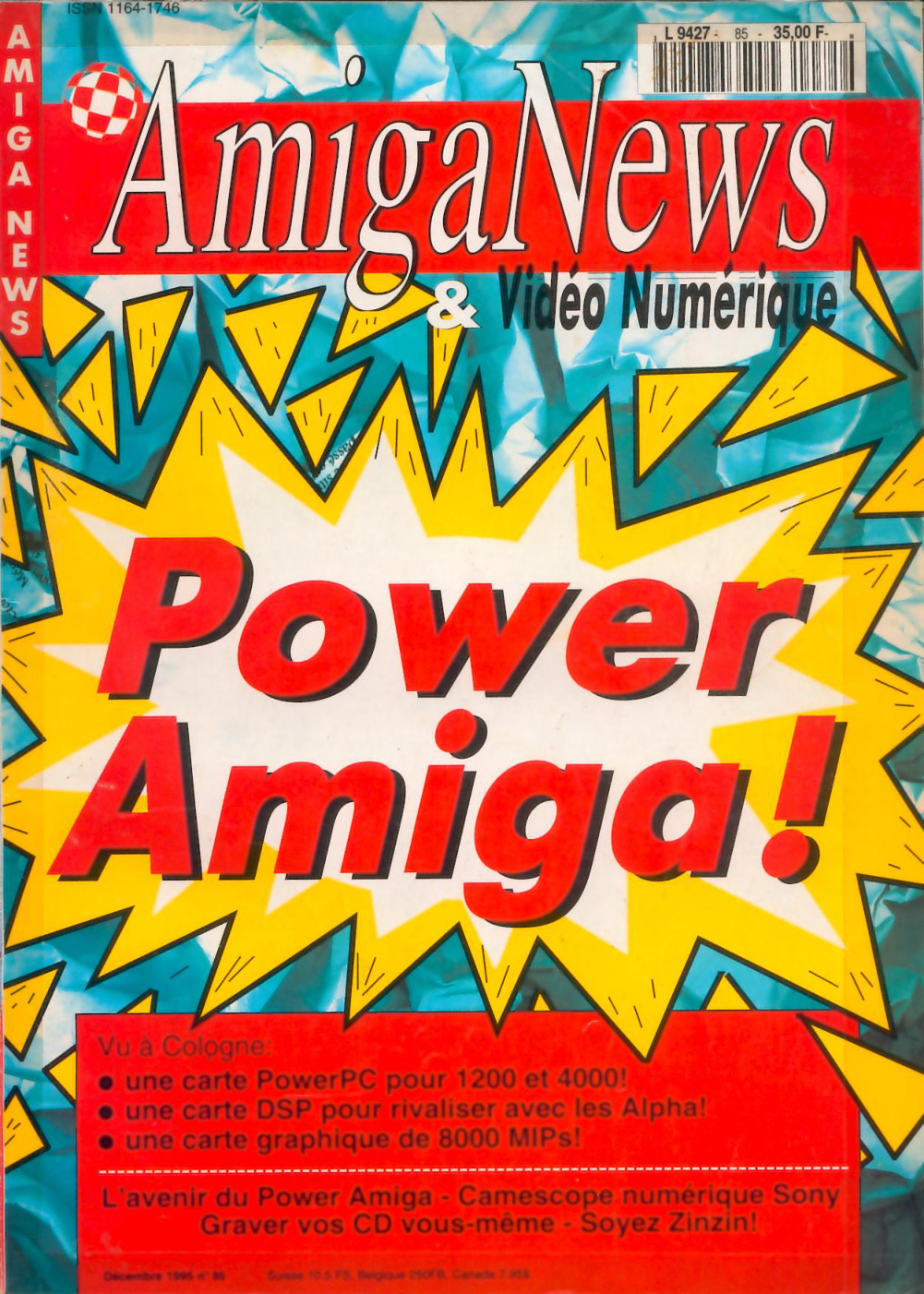 Première page de amiganews numero85