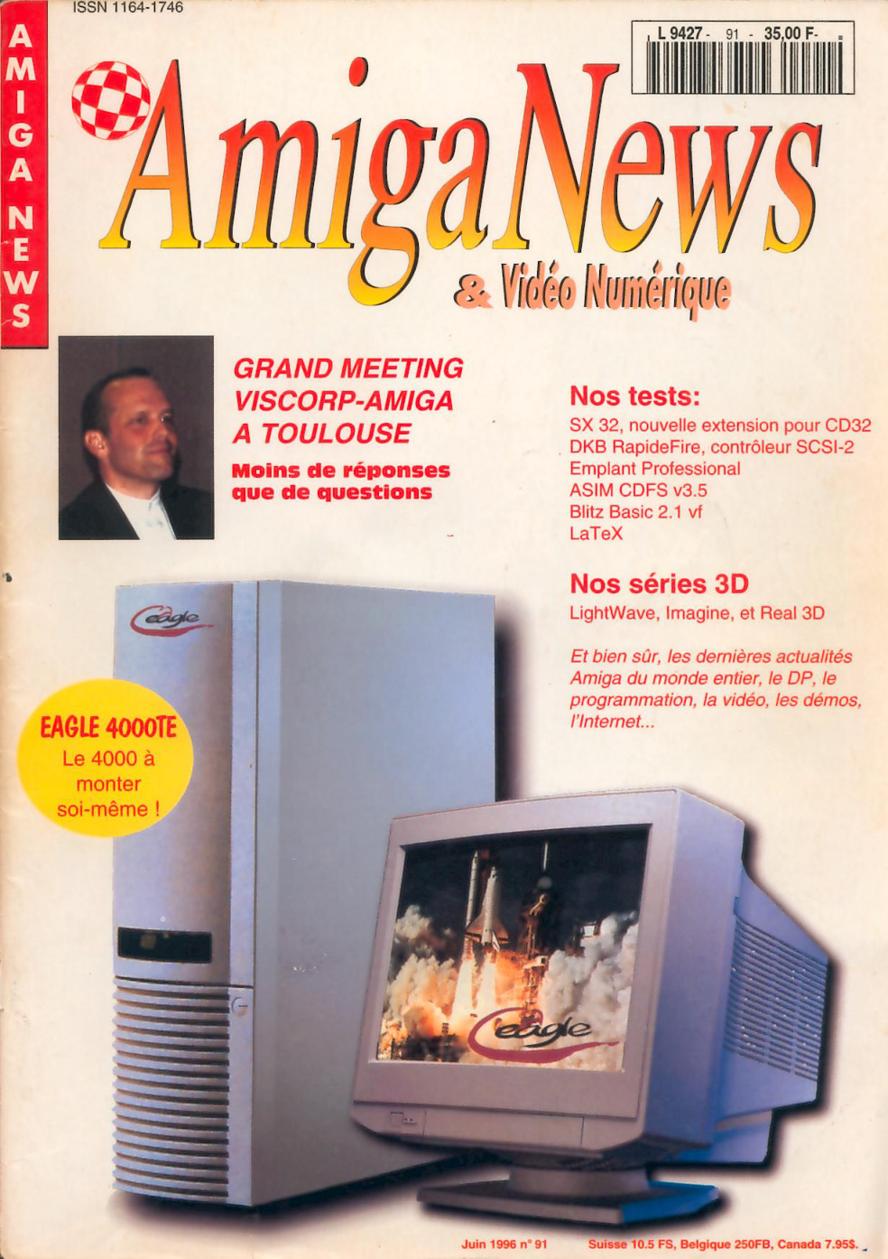 Première page de amiganews numero91