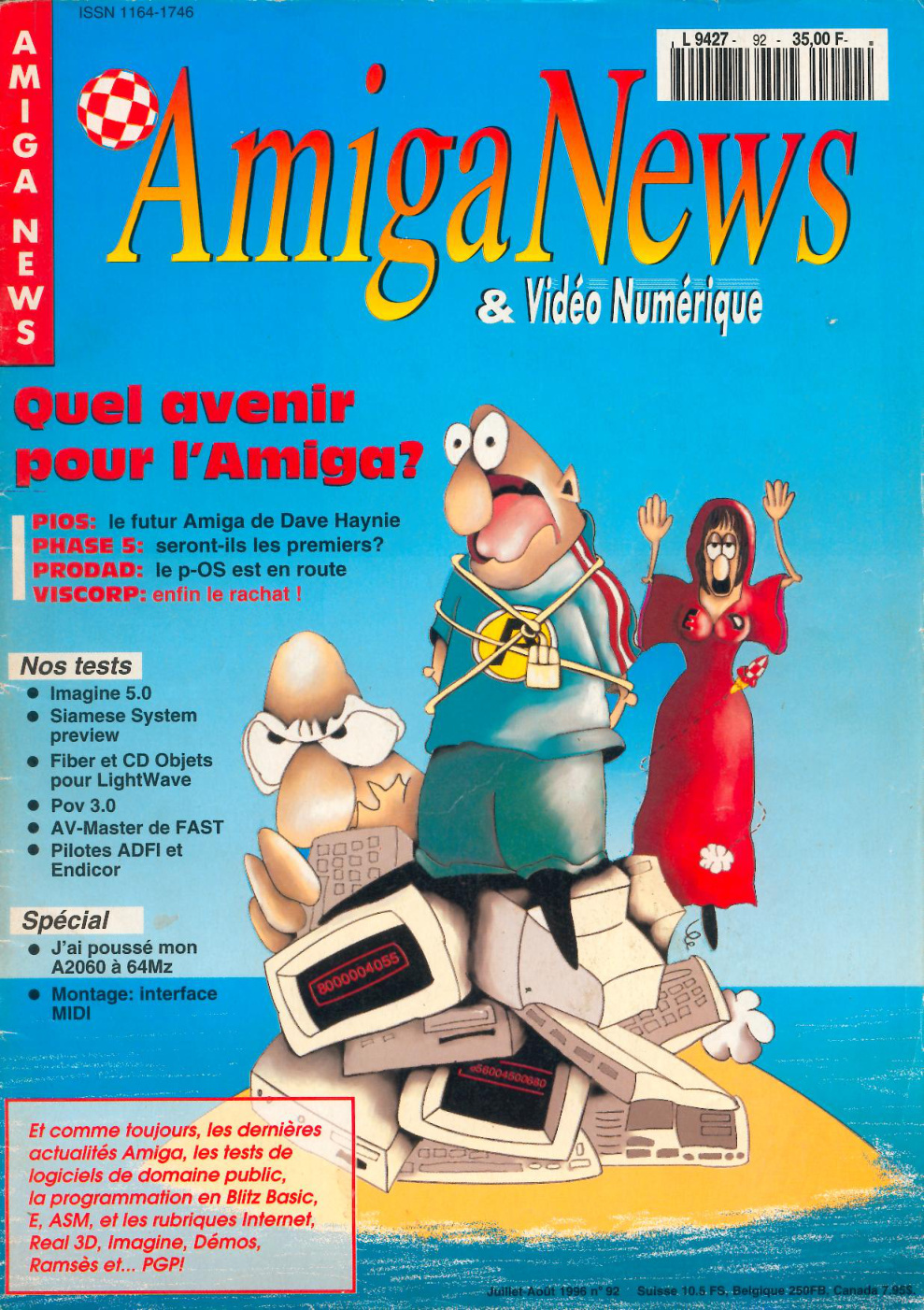 Première page de amiganews numero92