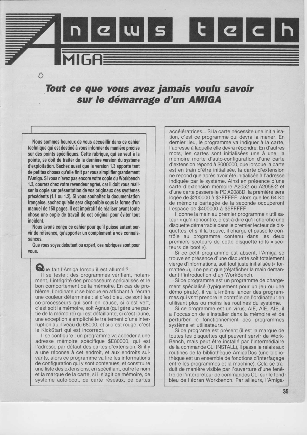 Première page de amiganewstech numero00