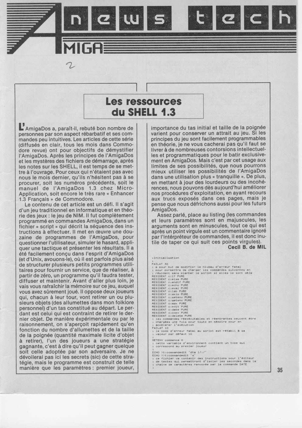 Première page de amiganewstech numero02
