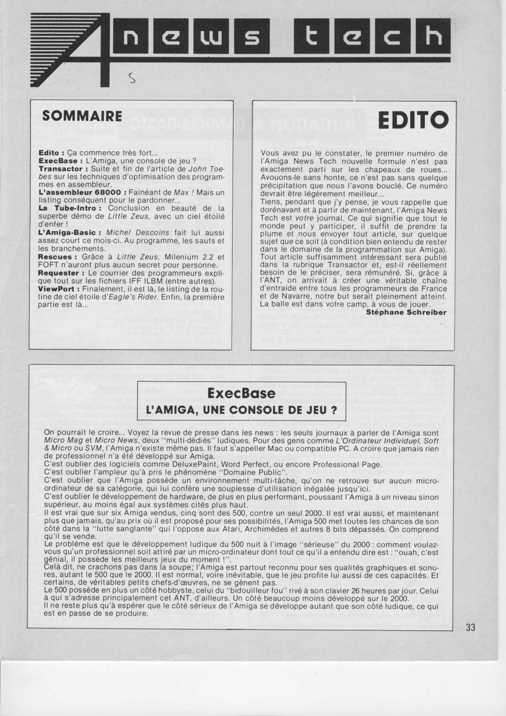 Première page de amiganewstech numero05