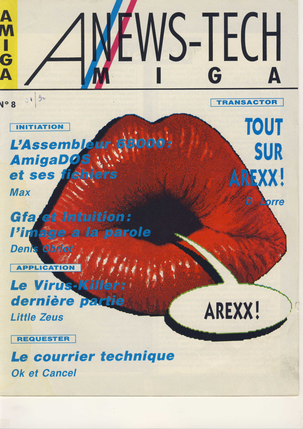 Première page de amiganewstech numero08