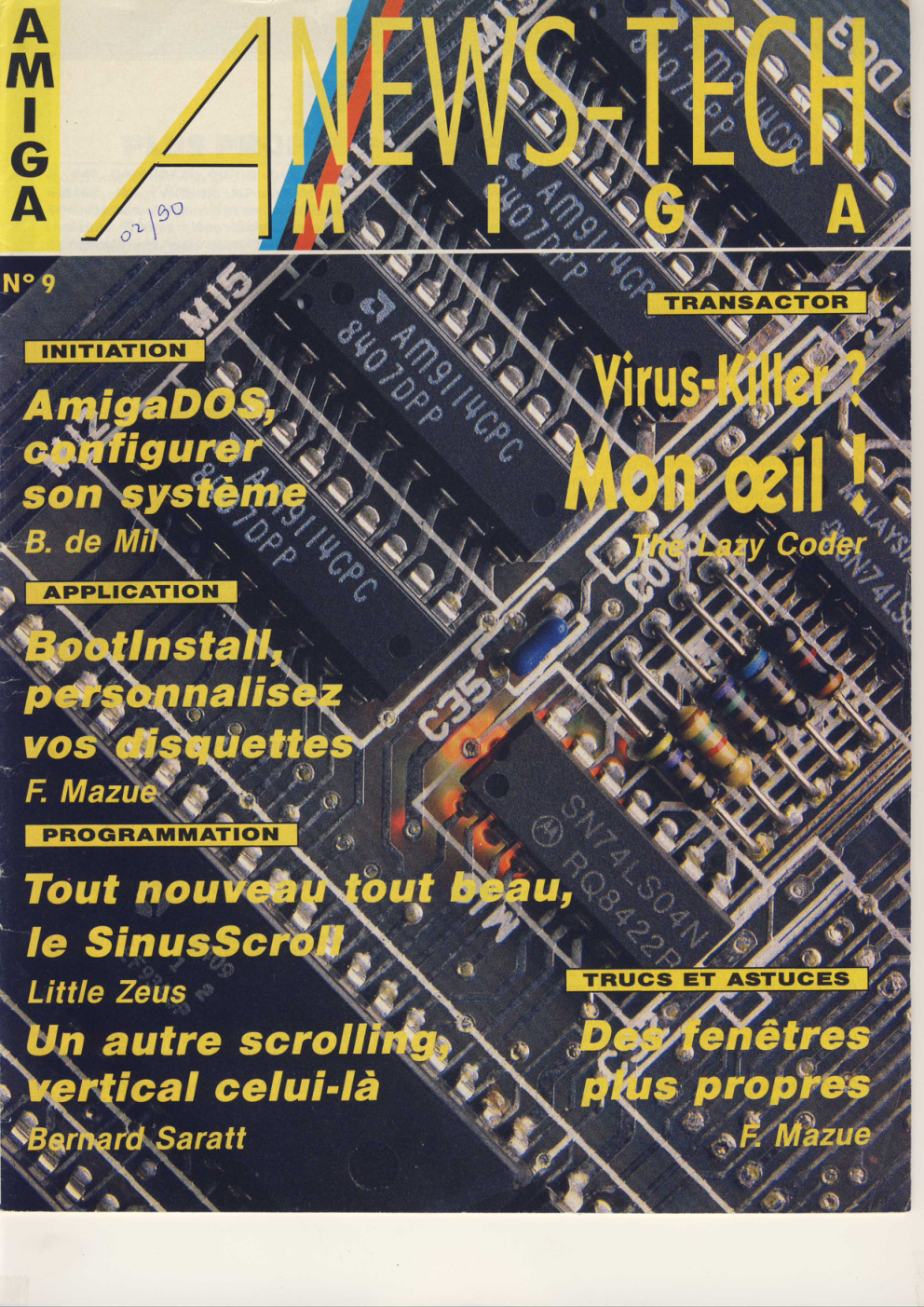 Première page de amiganewstech numero09