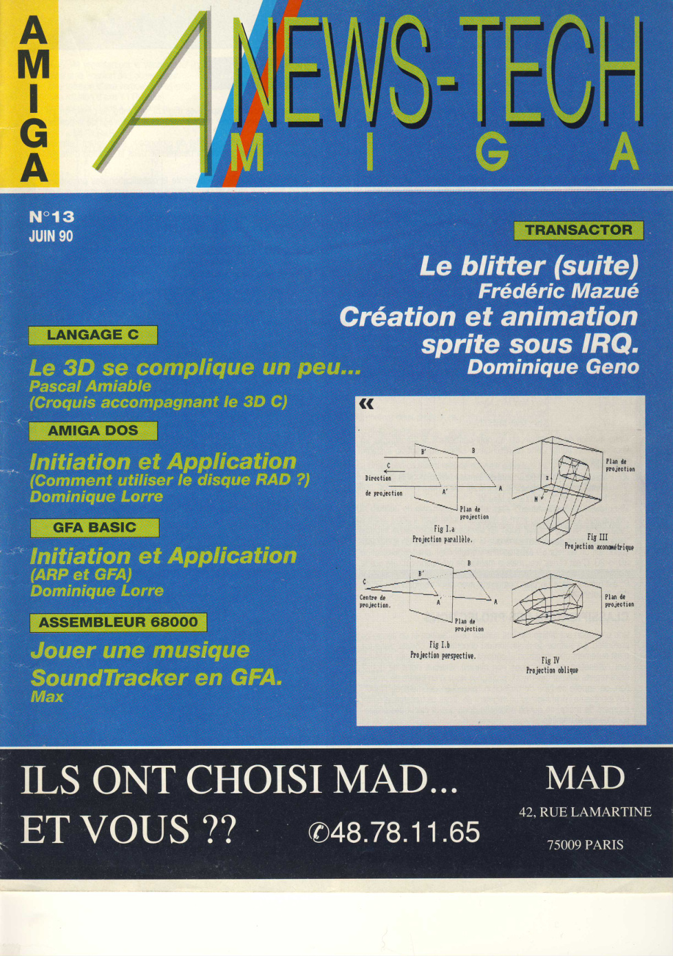 Première page de amiganewstech numero13